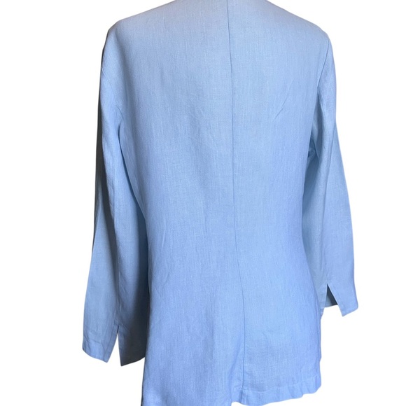 Luxury French brand - 100% linen Jacket/ Blouse Medium to Large - Picture 5 of 12